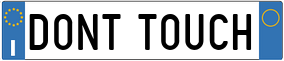 Trailer License Plate